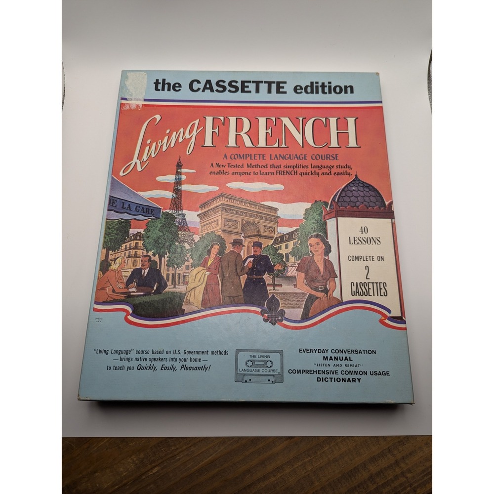 Living‎ French Cassette Edition Complete Language Course 2 Cassettes Manual